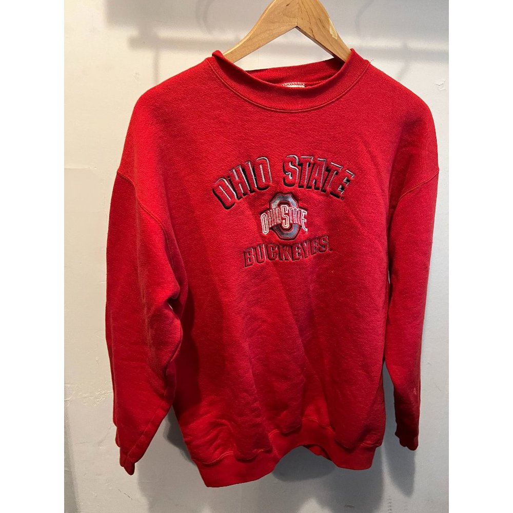 Ohio State Buckeyes Mockneck Pullover, Size M
